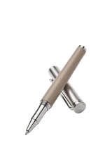 John Lewis Aspinal of London Leather and Steel Pen, Taupe- Buy online at McGrocer