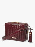 Aspinal of London woven leather crossbody camera bag, UK version