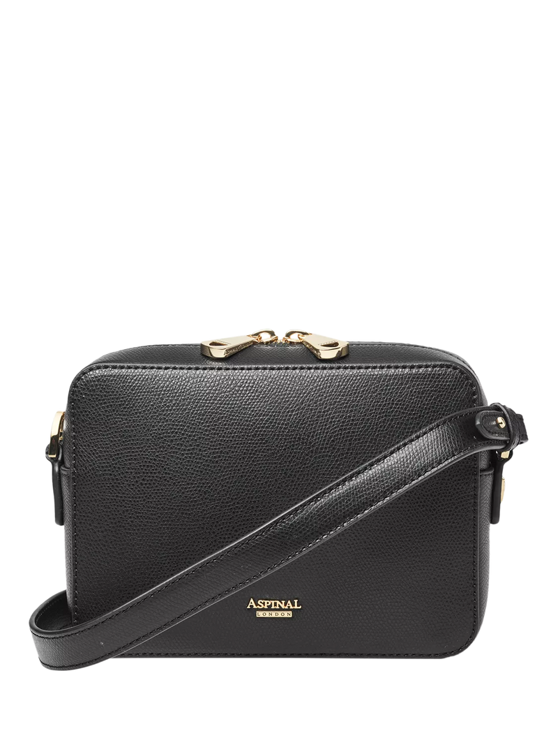 Aspinal of London crossbody camera bag black - British product