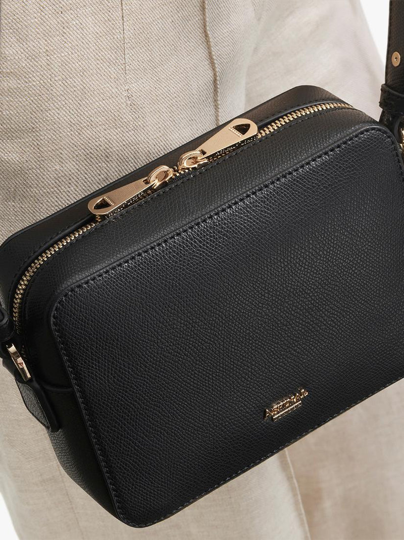 Aspinal of London crossbody camera bag black - British product