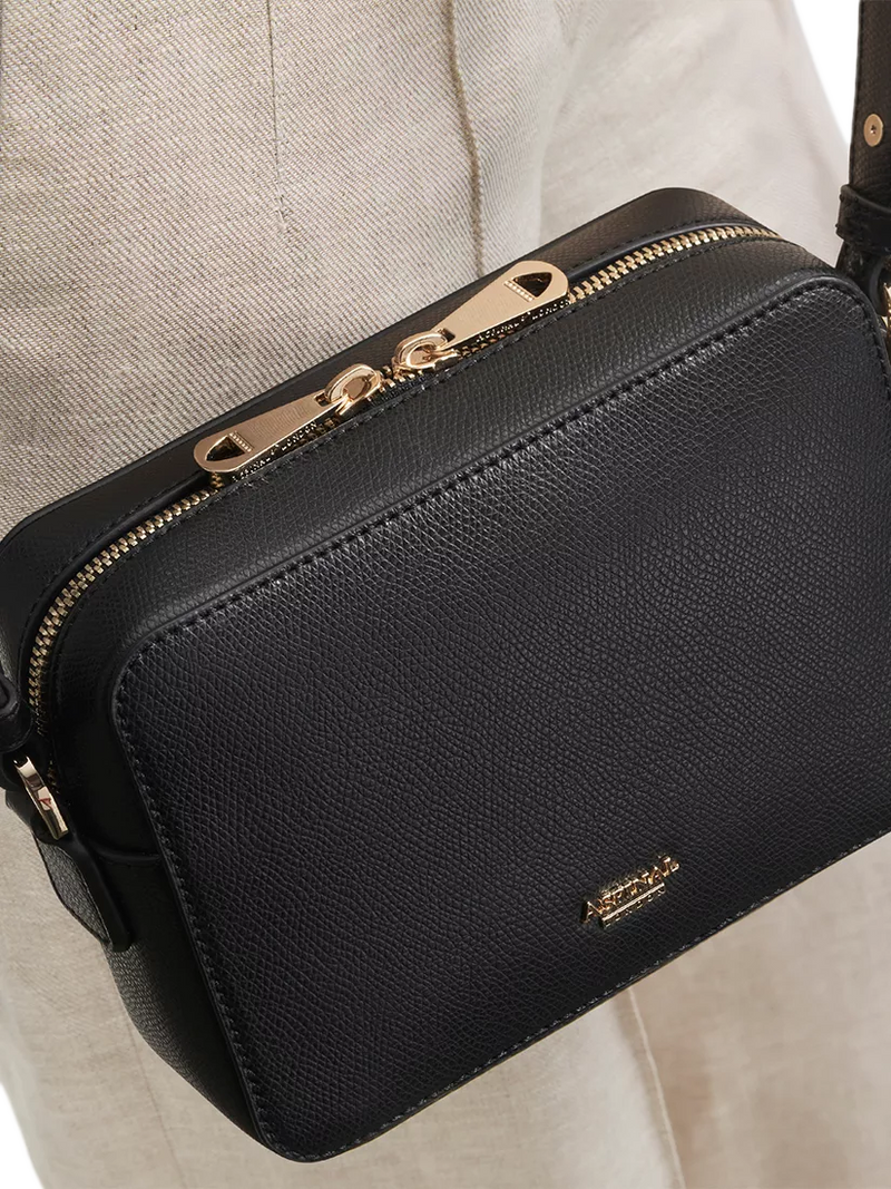 Aspinal of London crossbody camera bag black - British product