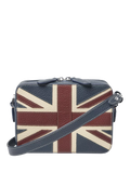 Aspinal of London leather crossbody camera bag with Union Jack design - British product