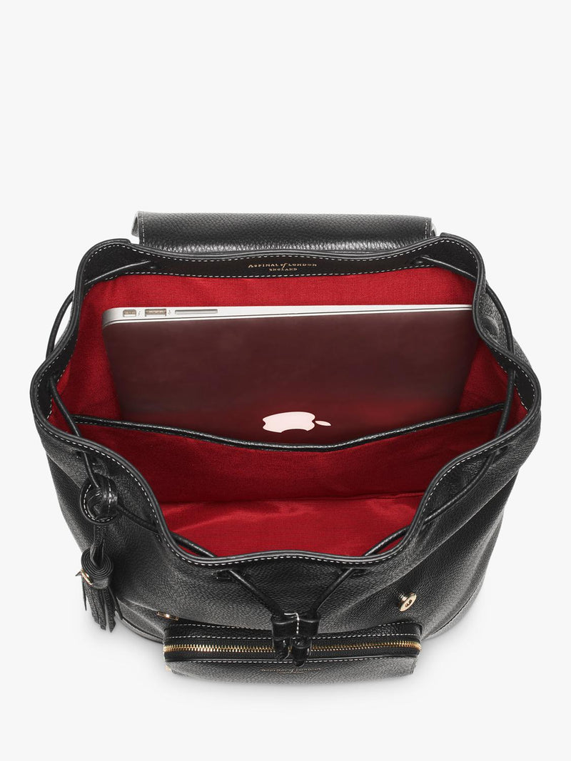Aspinal of London Hudson leather backpack medium size (British brand)