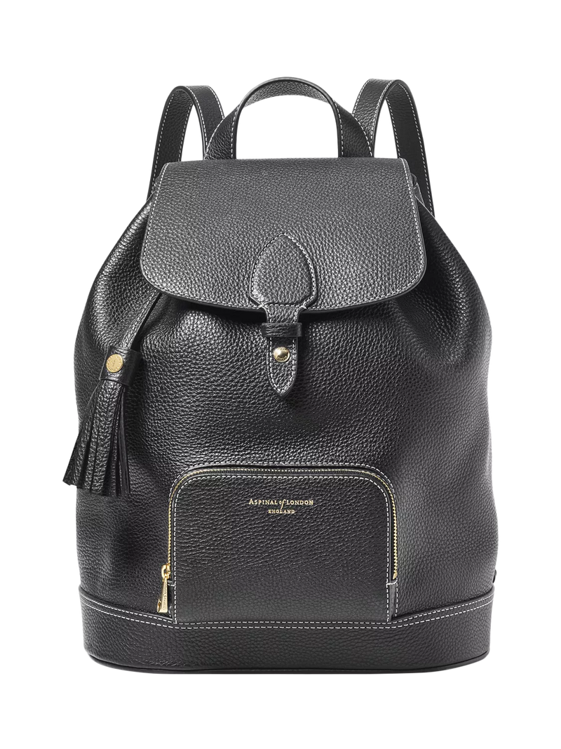 Aspinal of London Hudson small leather backpack, imported from the UK
