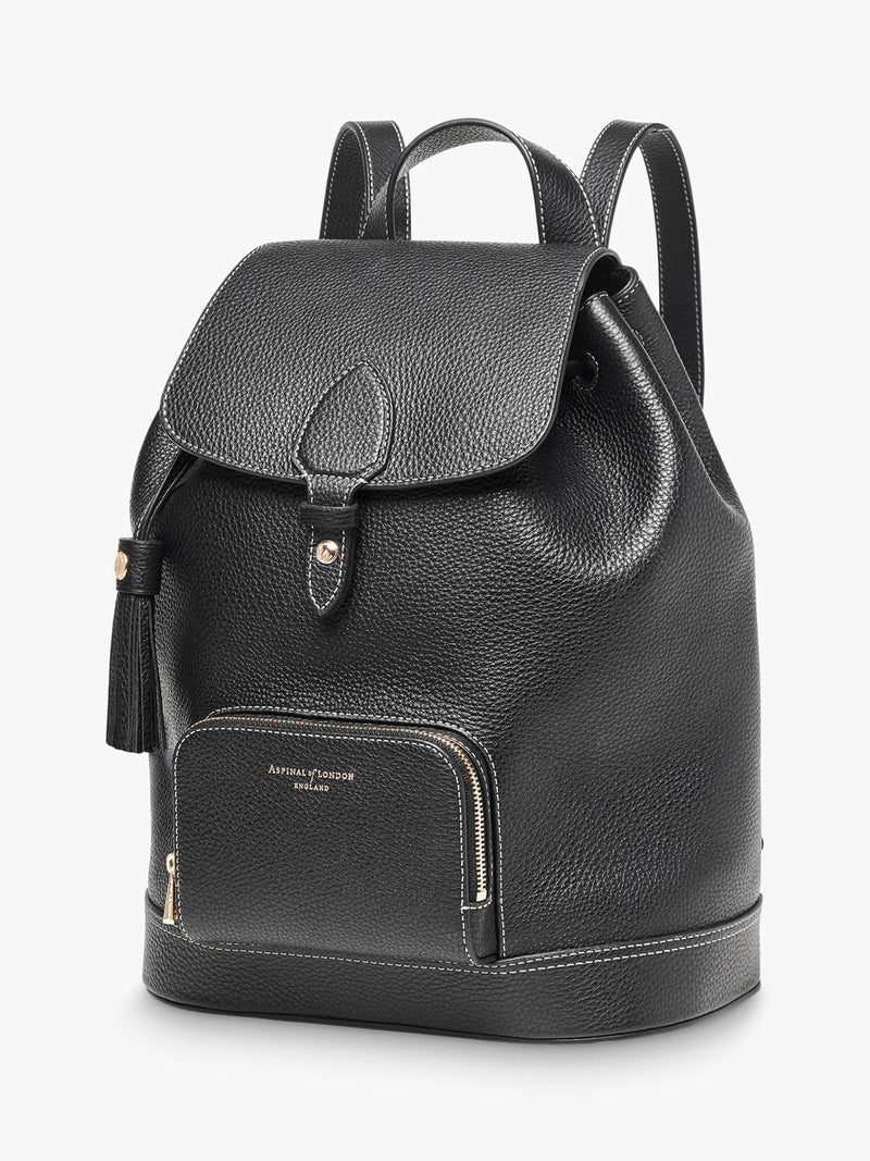 Aspinal of London Hudson small leather backpack, imported from the UK