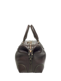 Aspinal of London dark brown pebble leather midi bag (British brand)