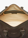 Aspinal of London dark brown pebble leather midi bag (British brand)