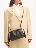 Aspinal of London Soho pebble leather large crossbody pouch - British product