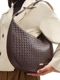 Aspinal of London Hudson handbag in chocolate leather (British brand)