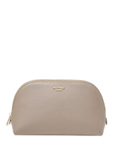 John Lewis Aspinal of London Leather Classic Makeup Cosmetic Case, Taupe- Buy online at McGrocer