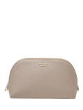 Aspinal of London makeup case taupe leather (British brand)