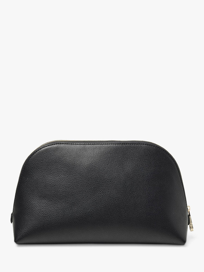 Aspinal of London black leather toiletry bag, imported from the UK