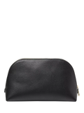 Aspinal of London black leather toiletry bag, imported from the UK