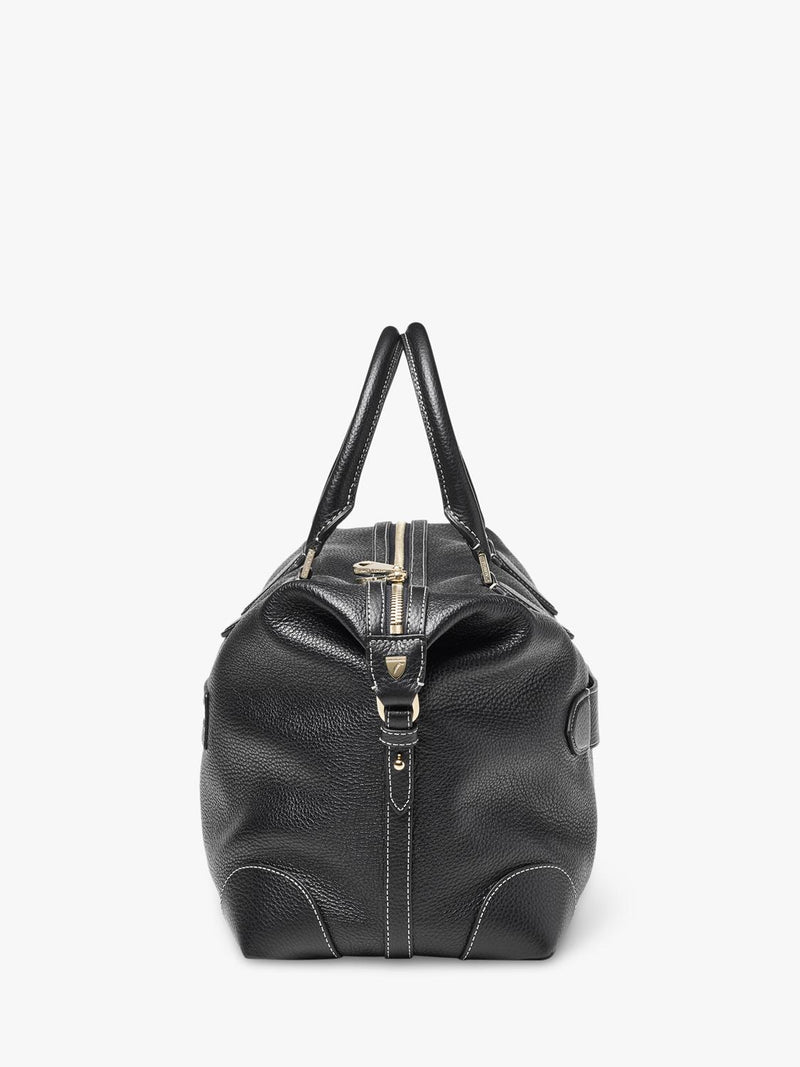 Aspinal of London Hudson bag in black pebble leather, UK version