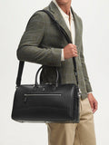 Aspinal of London Hudson bag in black pebble leather, UK version