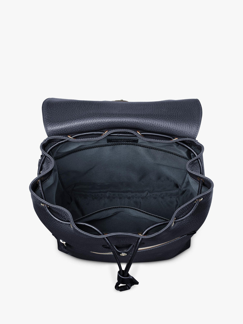 Aspinal of London Reporter Leather Backpack Navy, UK version