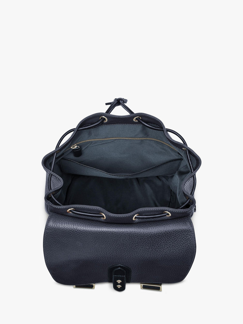 Aspinal of London Reporter Leather Backpack Navy, UK version