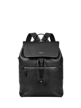John Lewis Aspinal of London Reporter Leather Backpack Black- Buy online at McGrocer