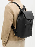 Aspinal of London Reporter leather backpack black, imported from the UK