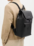 Aspinal of London Reporter leather backpack black, imported from the UK