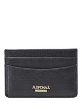 John Lewis Aspinal of London Leather Slim Credit Card Case, Black- Buy online at McGrocer