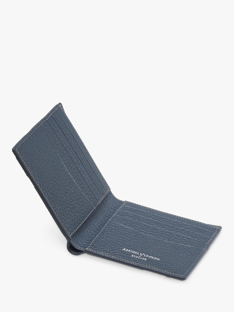 Aspinal of London billfold 8-card wallet in leather, imported from the UK