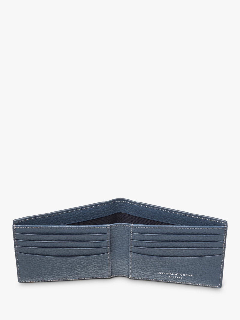 Aspinal of London billfold 8-card wallet in leather, imported from the UK