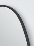John Lewis teardrop wall mirror black 120x55cm, imported from the UK