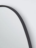 John Lewis teardrop wall mirror black 120x55cm, imported from the UK