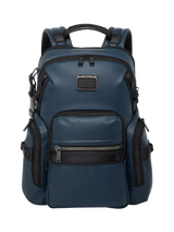 John Lewis TUMI Navigation Backpack Navy Coated Canvas- Buy online at McGrocer