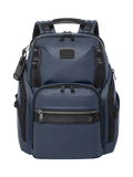 TUMI Search Backpack navy coated canvas (British brand)