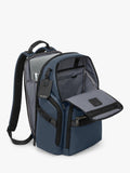 TUMI Search Backpack navy coated canvas (British brand)