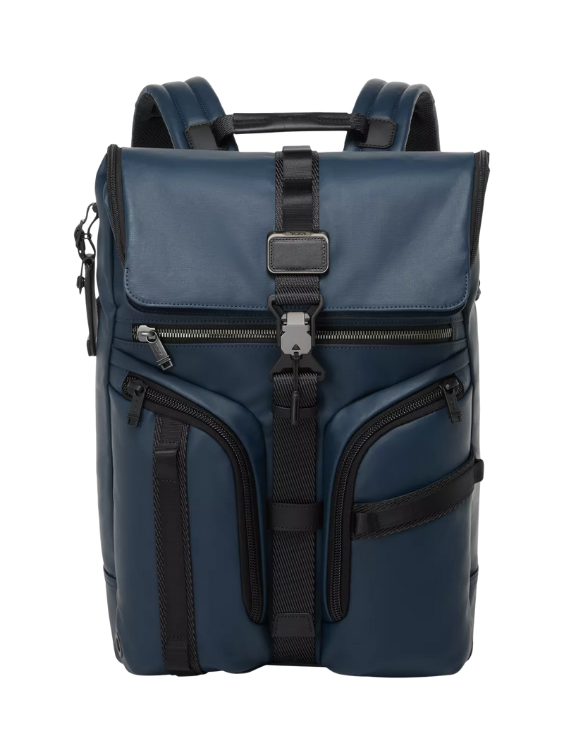 TUMI Surveillance Backpack navy coated canvas, UK version