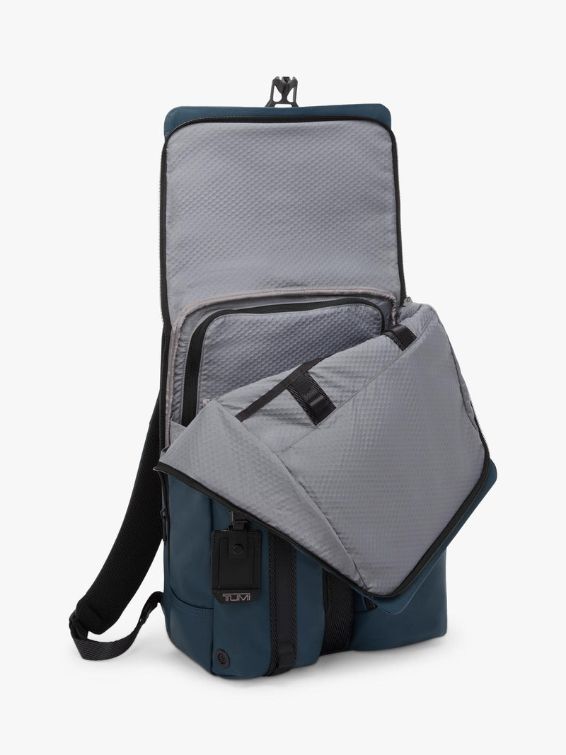 TUMI Surveillance Backpack navy coated canvas, UK version