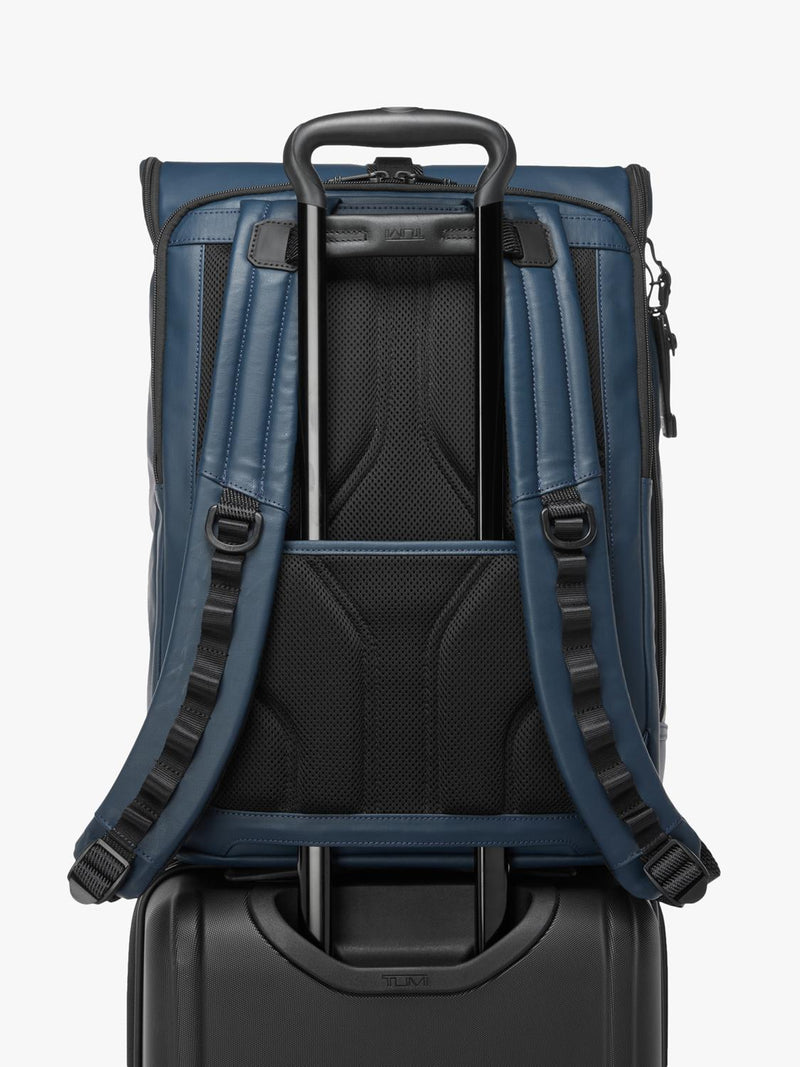 TUMI Surveillance Backpack navy coated canvas, UK version