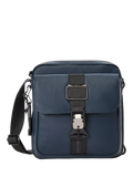 TUMI Junior crossbody bag navy coated canvas, UK version