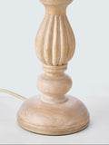 John Lewis Norma whitewashed mango wood lamp base, imported from the UK