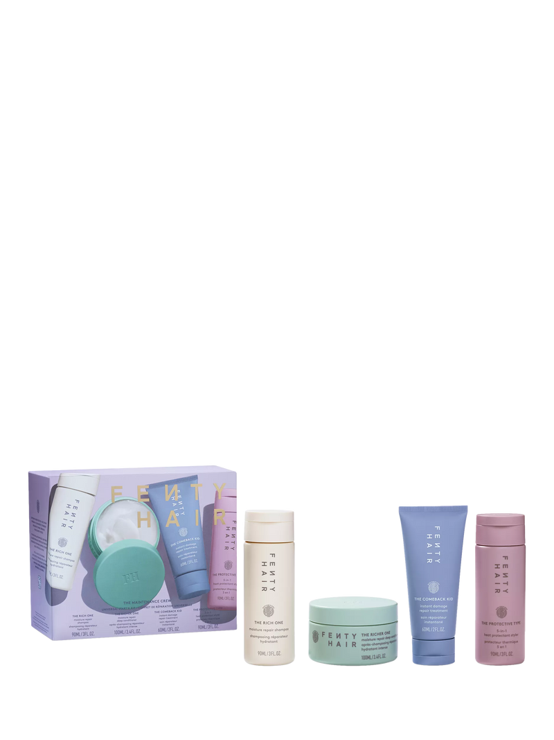 Fenty Hair Maintenance Crew gift set travel sizes (British brand)