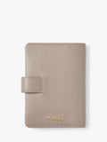 Aspinal of London leather duo passport cover taupe, imported from the UK