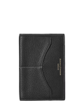 Aspinal of London Hudson black leather passport cover (British brand)