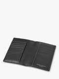 Aspinal of London Hudson black leather passport cover (British brand)