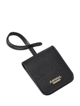 John Lewis Aspinal of London Leather Travel Luggage Tag, Black, 25.9 x 6.9 cm- Buy online at McGrocer