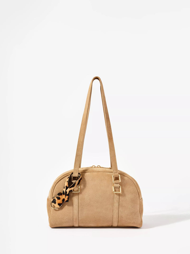 Mint Velvet leather shoulder bag natural (British brand)