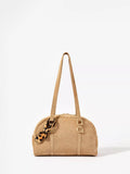Mint Velvet leather shoulder bag natural (British brand)