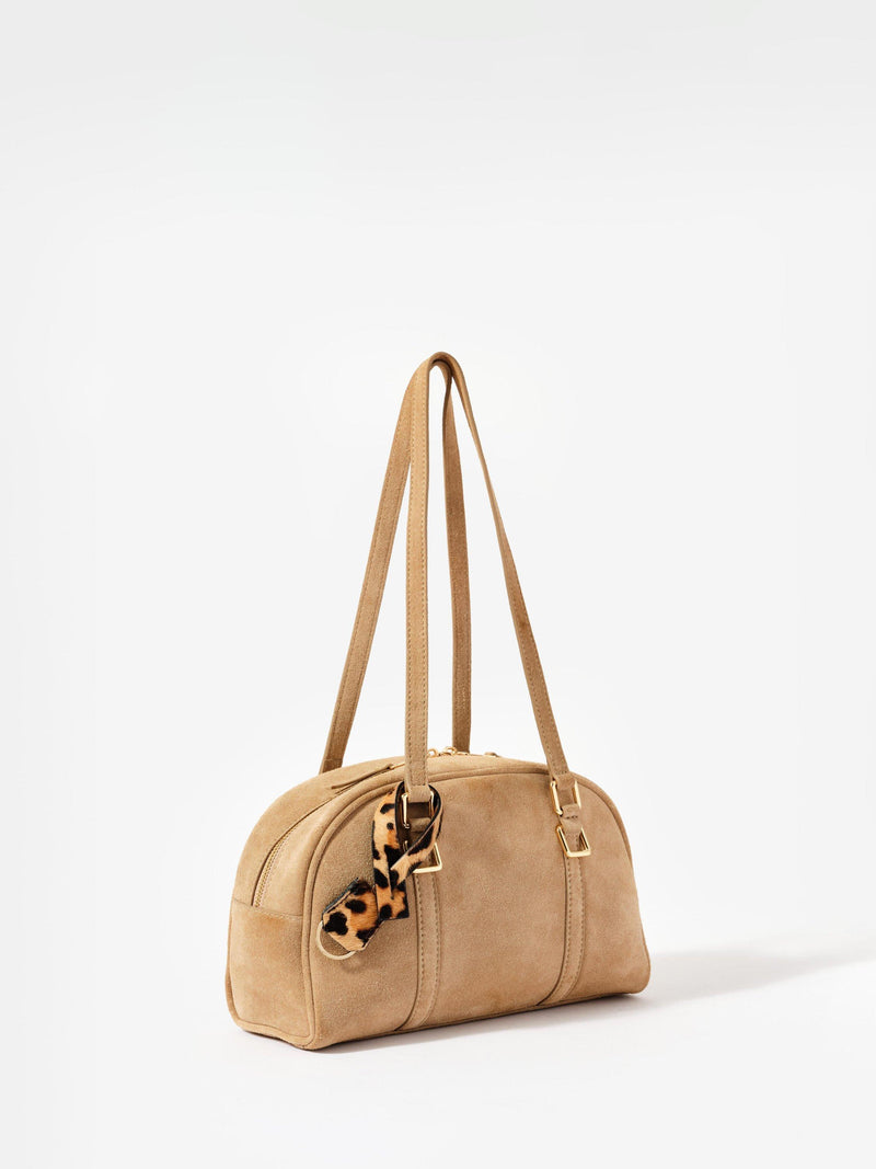 Mint Velvet leather shoulder bag natural (British brand)