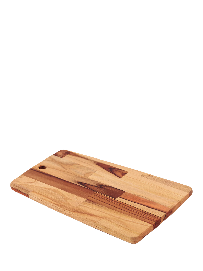 Tramontina rectangular teak serving board with hanging hole (British brand)