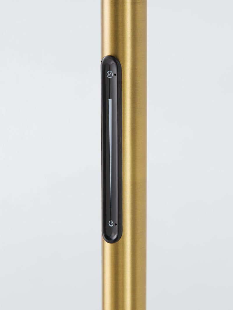 John Lewis LED torchiere floor lamp antique brass, UK version
