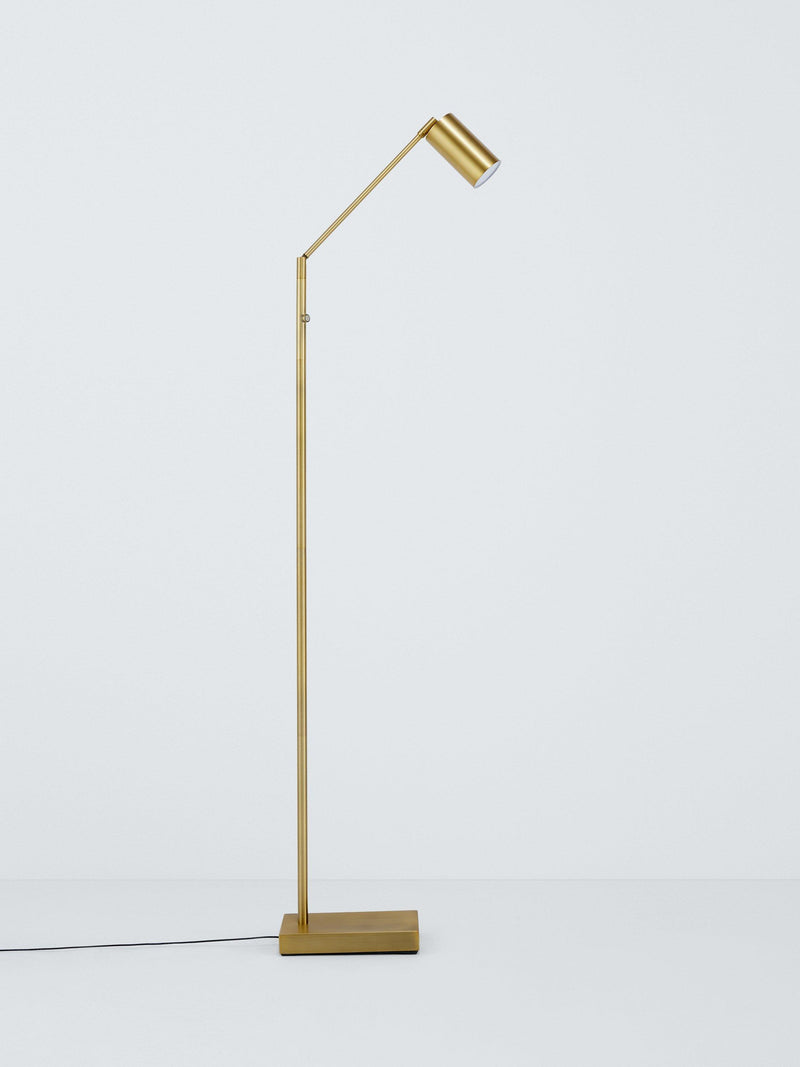 John Lewis LED floor lamp antique brass 127cm, imported from the UK