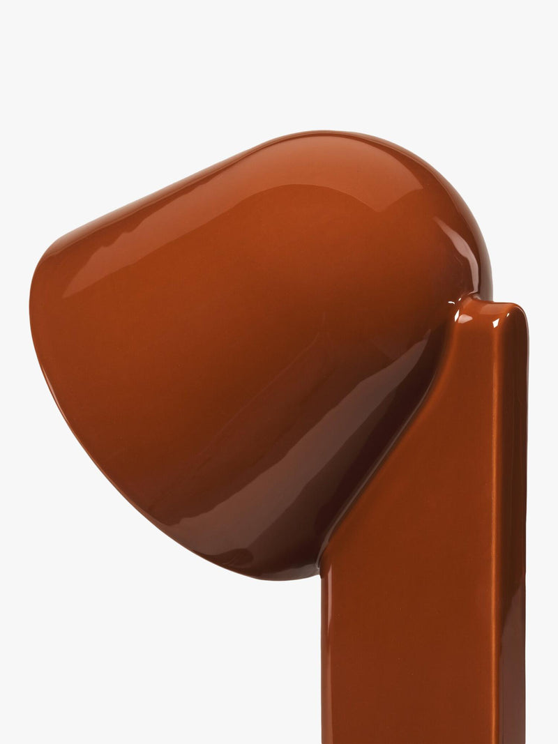 Flos Céramique desk lamp rusty red with ceramic body - British product