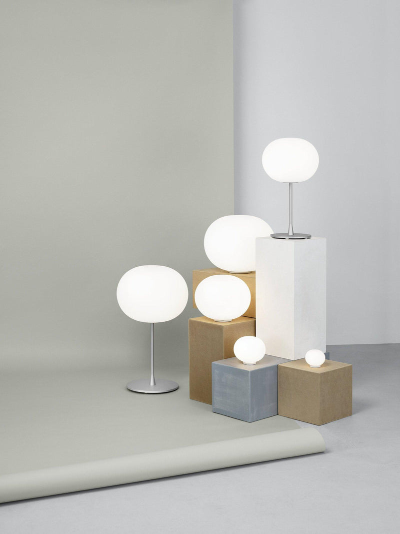 Flos Glo-Ball white table lamp with opaline glass, UK version